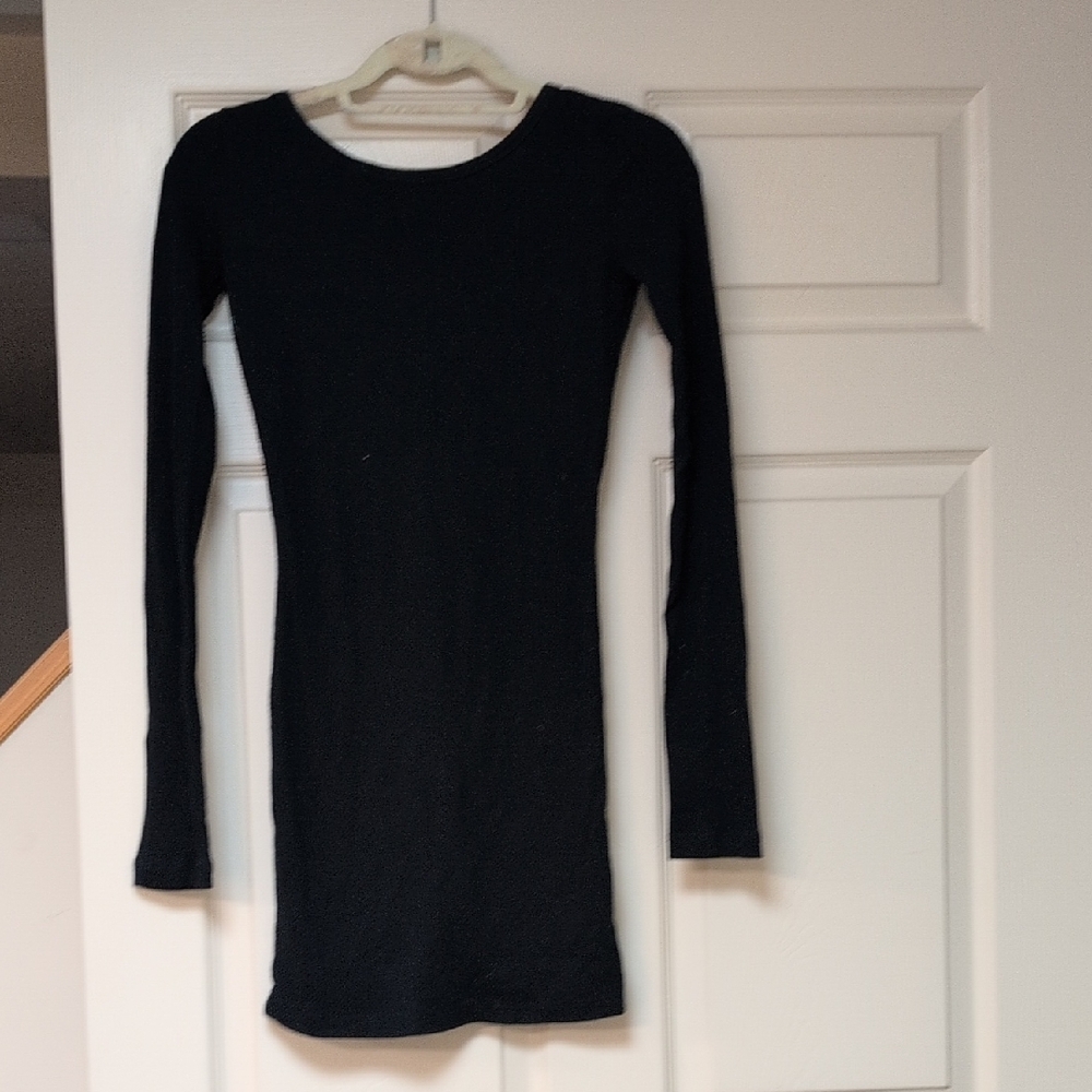 We The Free Black Long Sleeve Dress